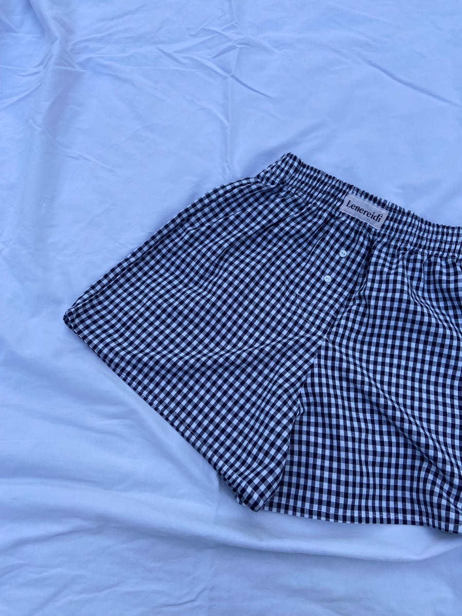 Boxer Rebecca - Vichy Deep Blue