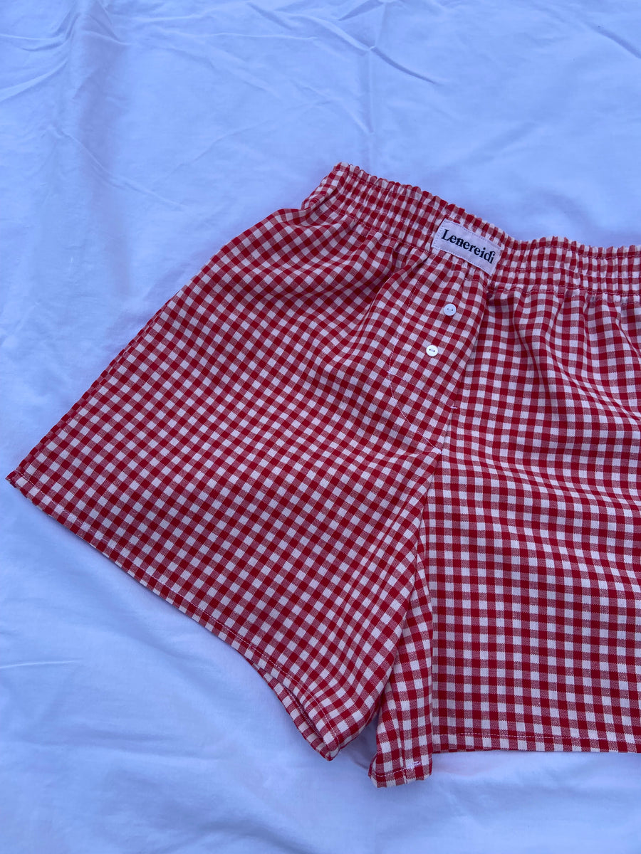 Boxer Rebecca - Vichy Red