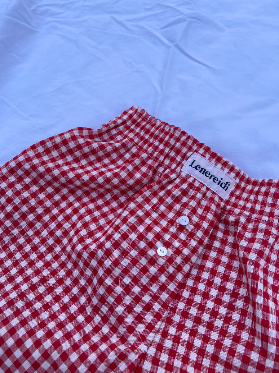 Boxer Rebecca - Vichy Red